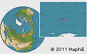 Satellite Location Map of the area around 85° 0' 19" N, 93° 34' 29" E