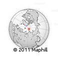 Outline Map of the Area around 85° 0' 19" N, 95° 16' 30" E, rectangular outline