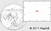 Blank Location Map of the area around 85° 0' 19" N, 9° 25' 30" E