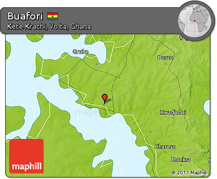 Physical 3D Map of Buafori
