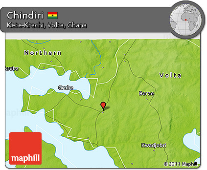 Physical 3D Map of Chindiri