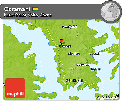 Physical 3D Map of Osramani