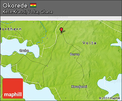 Physical 3D Map of Okorede