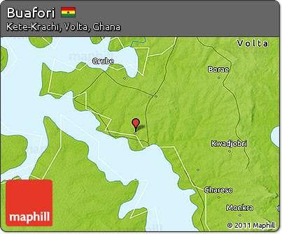 Physical 3D Map of Buafori
