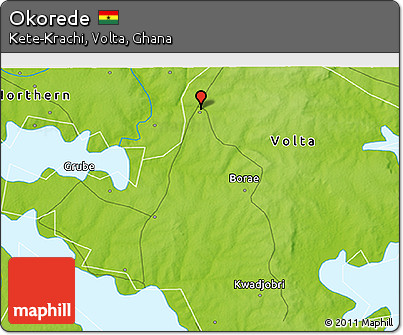 Physical 3D Map of Okorede