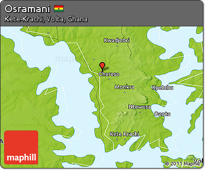 Physical 3D Map of Osramani