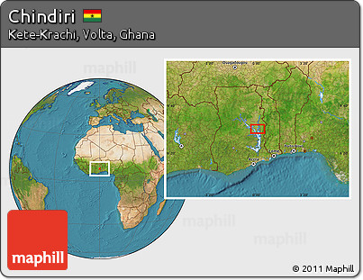 Satellite Location Map of Chindiri