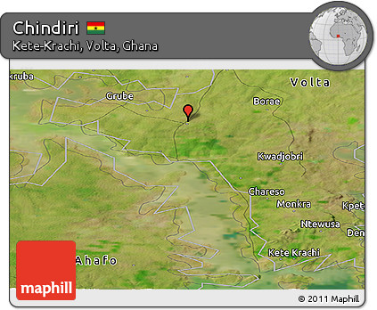 Satellite Panoramic Map of Chindiri