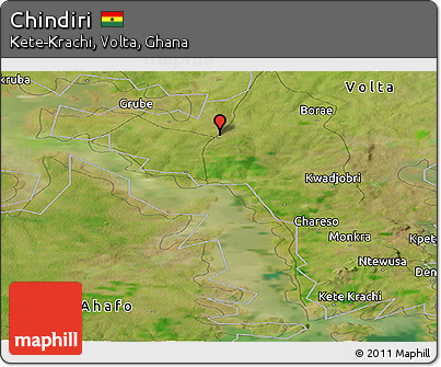 Satellite Panoramic Map of Chindiri