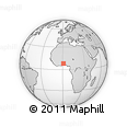 Outline Map of Dapa, rectangular outline