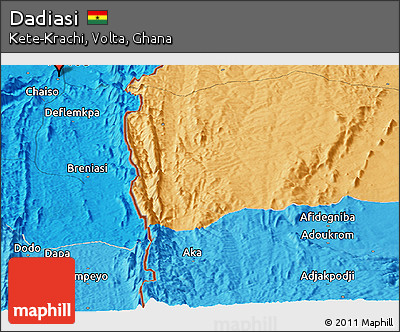 Political Panoramic Map of Dadiasi