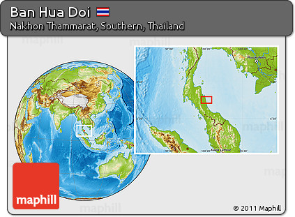 Physical Location Map of Ban Hua Doi