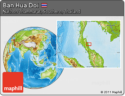 Physical Location Map of Ban Hua Doi