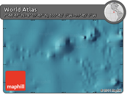 Satellite Map of the Area around 8° 2' 17" N, 100° 13' 29" W