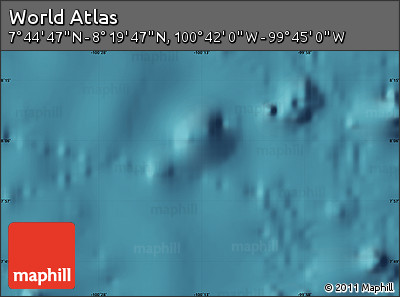 Satellite Map of the Area around 8° 2' 17" N, 100° 13' 29" W