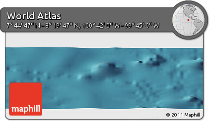 Satellite Panoramic Map of the Area around 8° 2' 17" N, 100° 13' 29" W