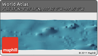 Satellite Panoramic Map of the Area around 8° 2' 17" N, 100° 13' 29" W