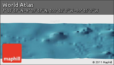Satellite Panoramic Map of the Area around 8° 2' 17" N, 100° 13' 29" W