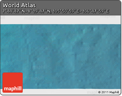 Satellite 3D Map of the Area around 8° 2' 17" N, 106° 19' 29" E