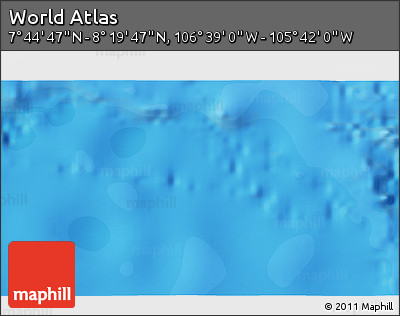 Political 3D Map of the Area around 8° 2' 17" N, 106° 10' 30" W