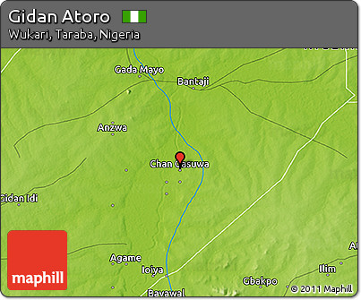 Physical 3D Map of Gidan Atoro
