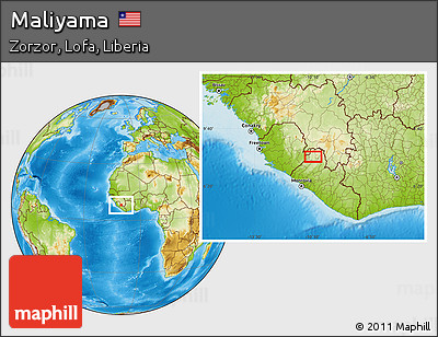 Physical Location Map of Maliyama