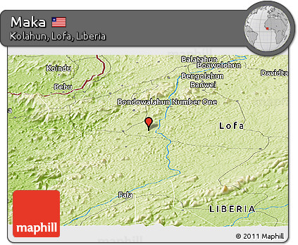 Physical Panoramic Map of Maka