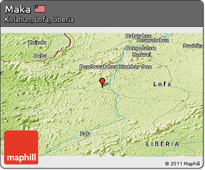 Physical Panoramic Map of Maka