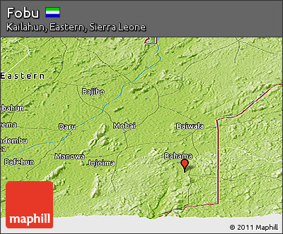 Physical Panoramic Map of Fobu