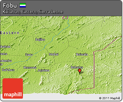 Physical Panoramic Map of Fobu