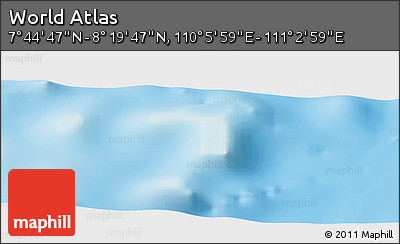 Physical Panoramic Map of the Area around 8° 2' 17" N, 110° 34' 29" E