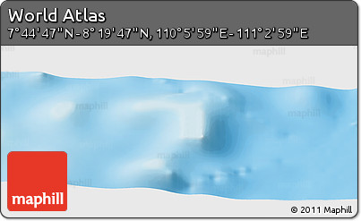 Physical Panoramic Map of the Area around 8° 2' 17" N, 110° 34' 29" E