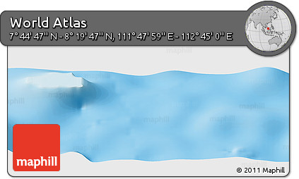 Physical Panoramic Map of the Area around 8° 2' 17" N, 112° 16' 30" E