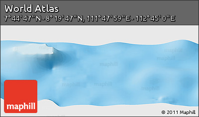 Physical Panoramic Map of the Area around 8° 2' 17" N, 112° 16' 30" E