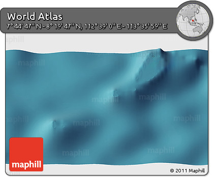 Satellite 3D Map of the Area around 8° 2' 17" N, 113° 7' 30" E