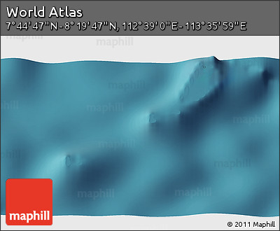 Satellite 3D Map of the Area around 8° 2' 17" N, 113° 7' 30" E