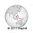 Outline Map of the Area around 8° 2' 17" N, 115° 40' 30" E, rectangular outline