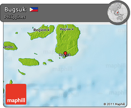 Physical 3D Map of Bugsuk