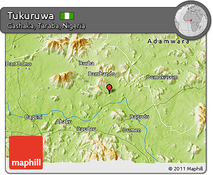 Physical 3D Map of Tukuruwa