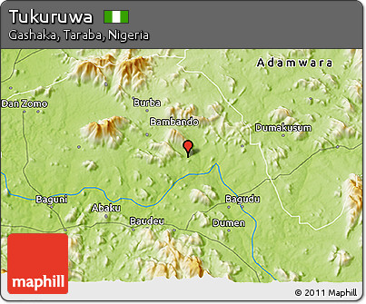Physical 3D Map of Tukuruwa