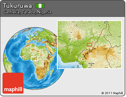 Physical Location Map of Tukuruwa