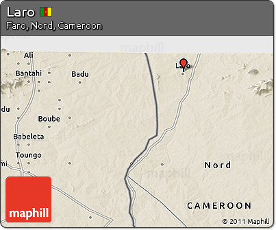 Shaded Relief 3D Map of Laro