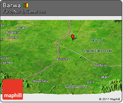 Satellite Panoramic Map of Barwa