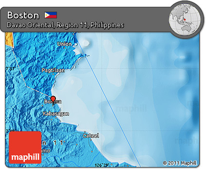 Boston Davao Oriental Map Free Political Map Of Boston