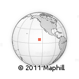 Where is the area around 8° 2' 17" N, 126° 34' 29" W located? Outline Map of the Area around 8° 2' 17" N, 126° 34' 29" W, rectangular outline