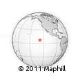 Outline Map of the Area around 8° 2' 17" N, 128° 16' 30" W, rectangular outline