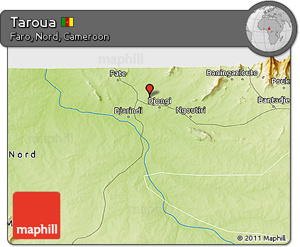 Physical 3D Map of Taroua