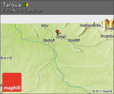 Physical 3D Map of Taroua