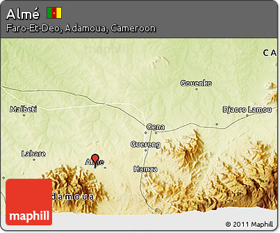 Physical 3D Map of Almé