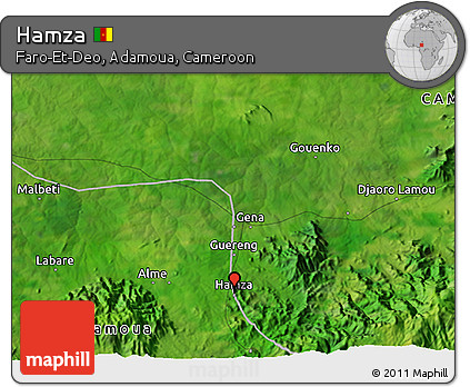 Satellite 3D Map of Hamza